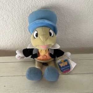 Vintage Disney Classics Jiminy Cricket Star Bean Plush Stuffed Animal Toy